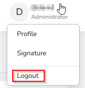  Logout Screen