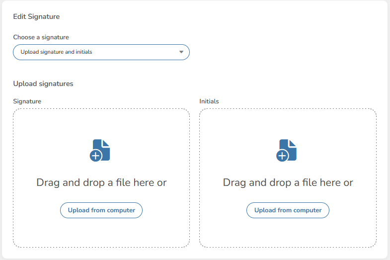  Upload Signature