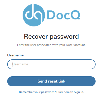  Recover Password